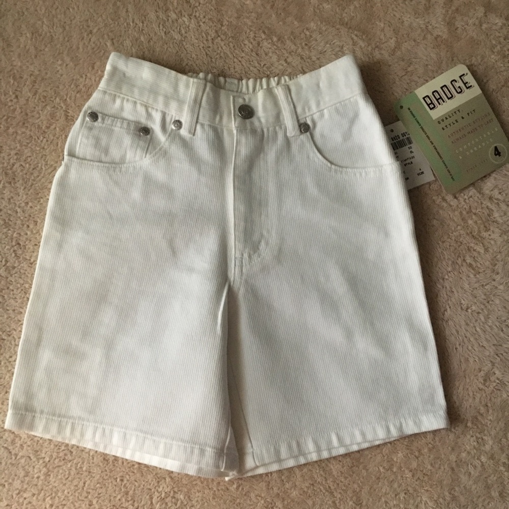 Boy’s White Jean Shorts